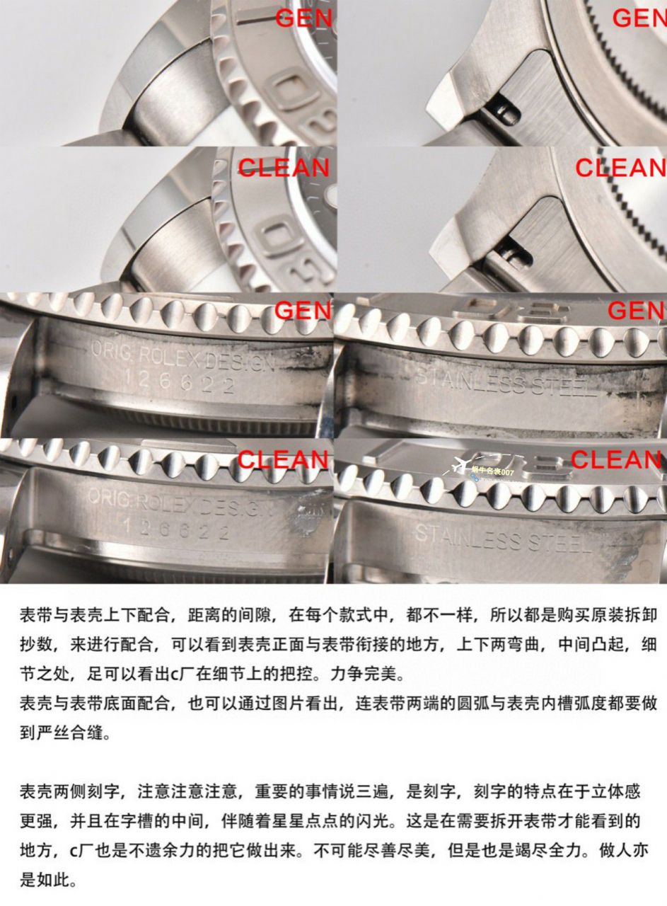 Clean厂劳力士游艇名仕m126622-0001，m126621-0002，126621-0001 / R783