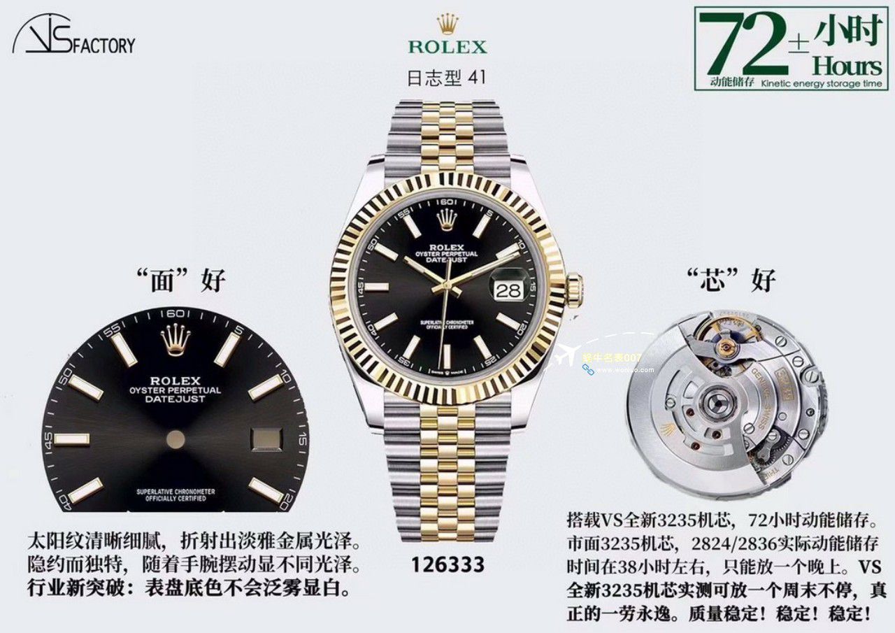 vs厂劳力士日志41MM款式集合多表盘m126334持续更新     / R790