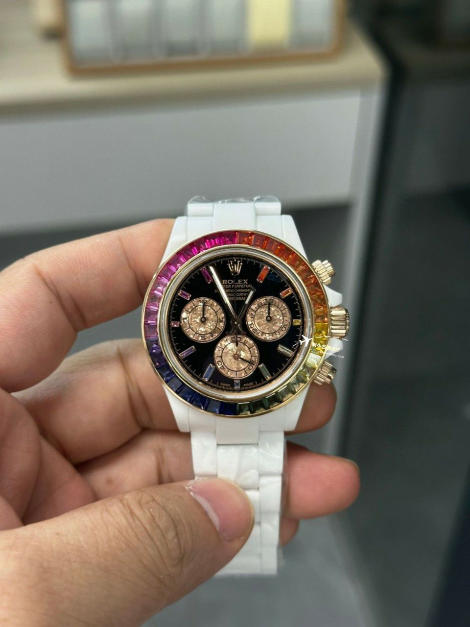 N厂劳力士全陶瓷粉红迪通拿4130机芯 / R772