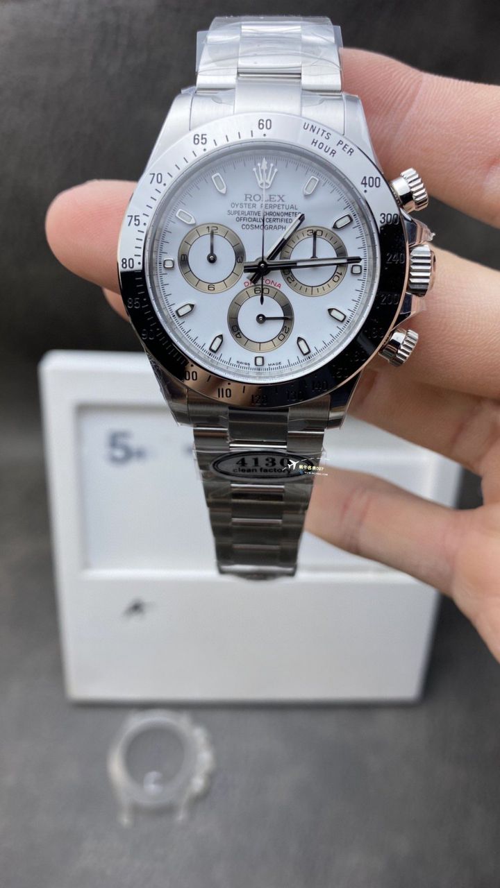 视频评测Clean/C厂劳力士宇宙计型迪通拿系列m116515ln-0057腕表 / R782