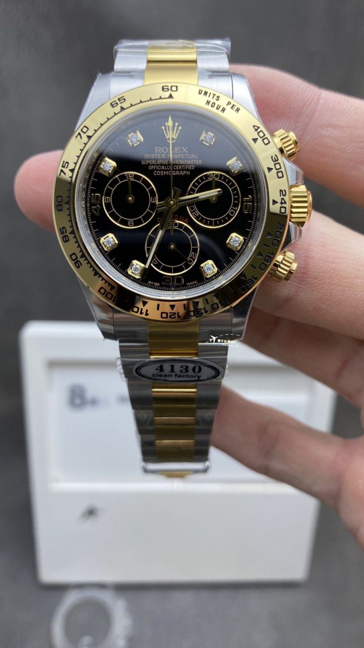视频评测Clean/C厂劳力士宇宙计型迪通拿系列m116515ln-0057腕表 / R782