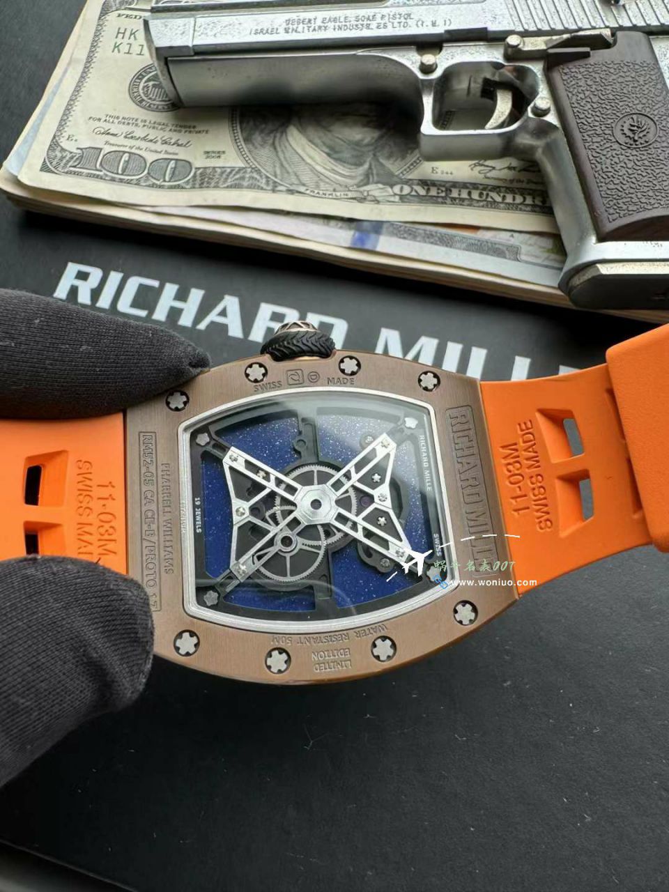 YS厂RICHARD MILLE理查米尔（理查德米勒）男士系列RM52-05 PHARRELL WILLIAMS 陀飞轮腕表 / RM52-05