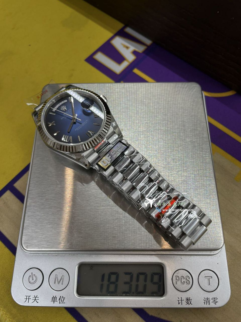 QF劳力士DD星期日历配重版本罗马烟熏绿m228238-0069，渐变蓝m228236-0024，渐变灰m228235-0055 / R857