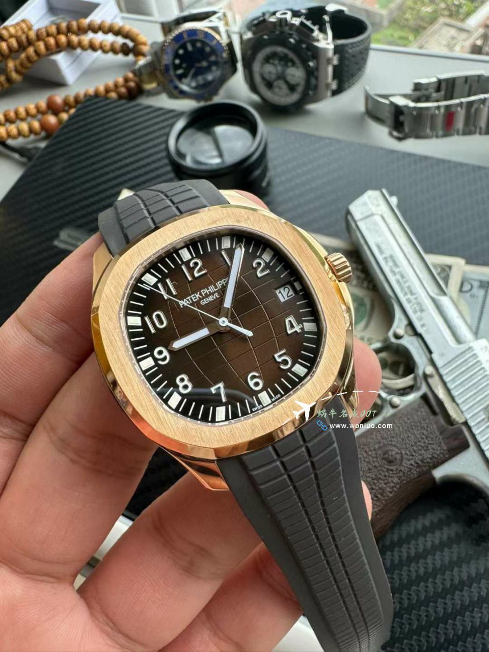 视频评测3K百达翡丽AQUANAUT金手雷5167R-001腕表 / BD398