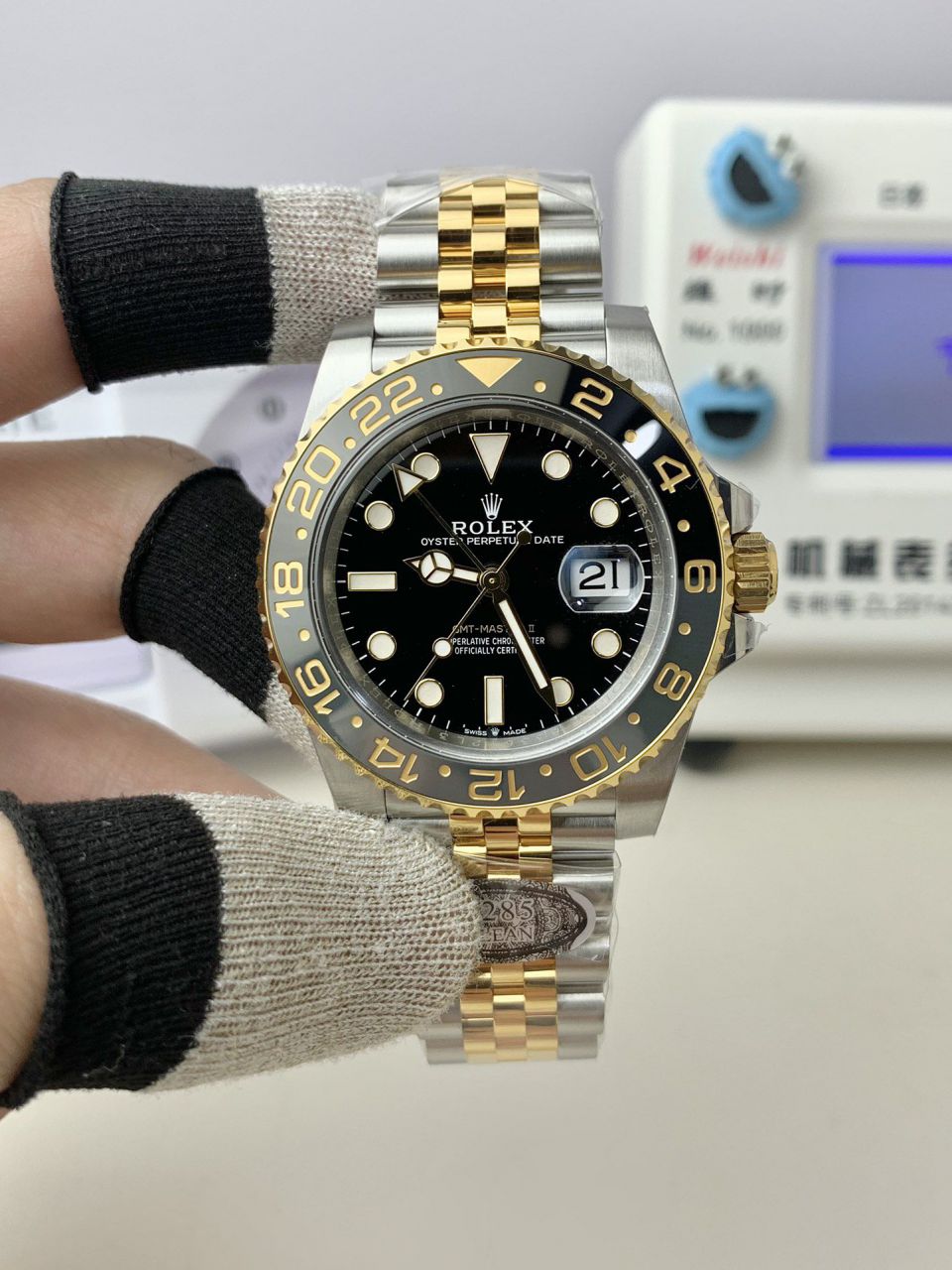视频评测clean劳力士格林尼治型II新款皮蛋圈m126710grnr-0003腕表 / R866