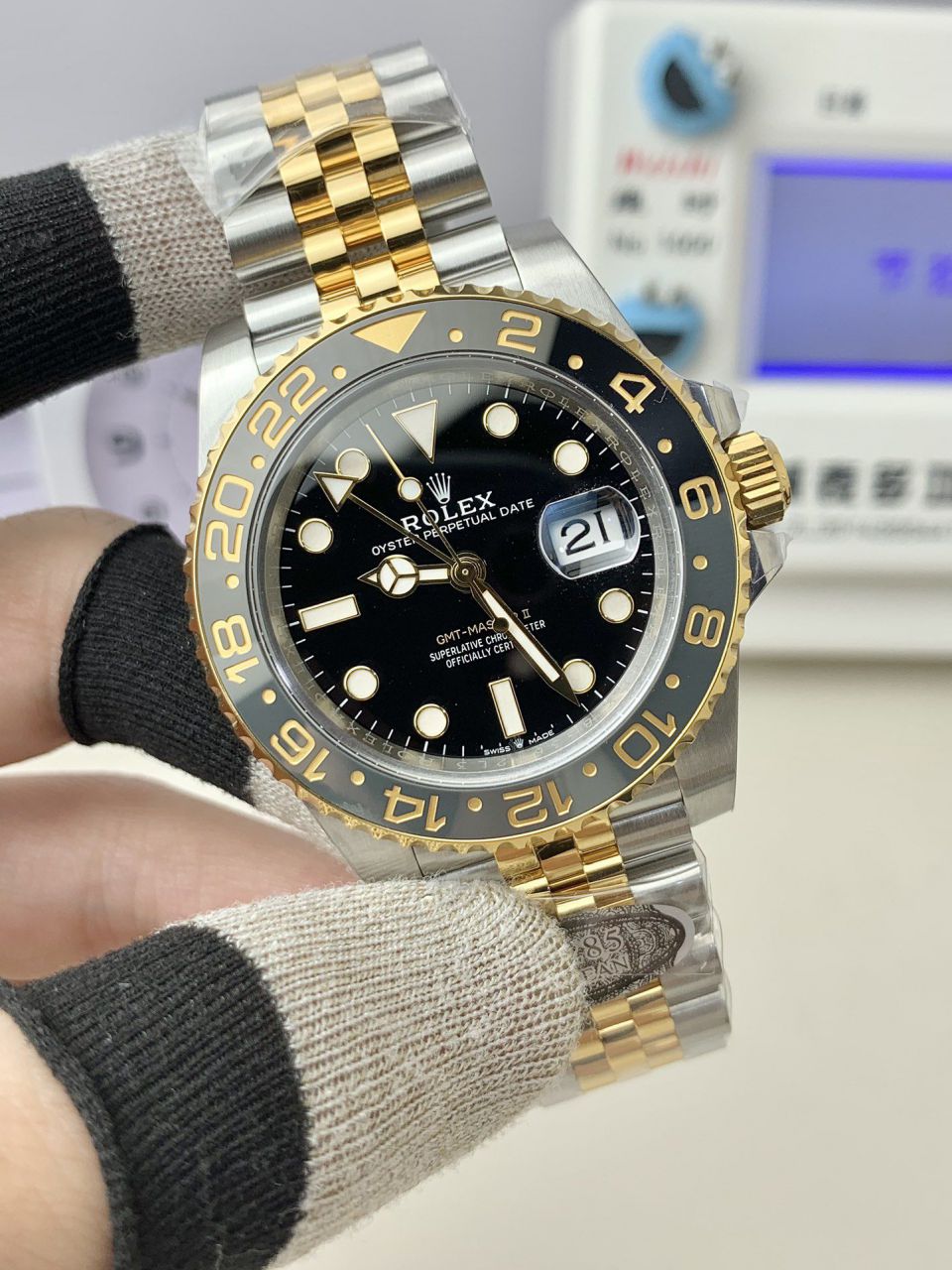 视频评测clean劳力士格林尼治型II新款皮蛋圈m126710grnr-0003腕表 / R866