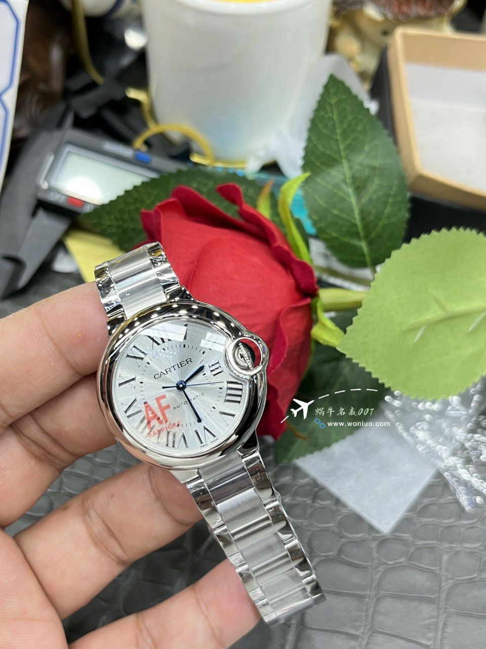 AF卡地亚蓝气球33毫米女士手表WSBB0062腕表 / K350