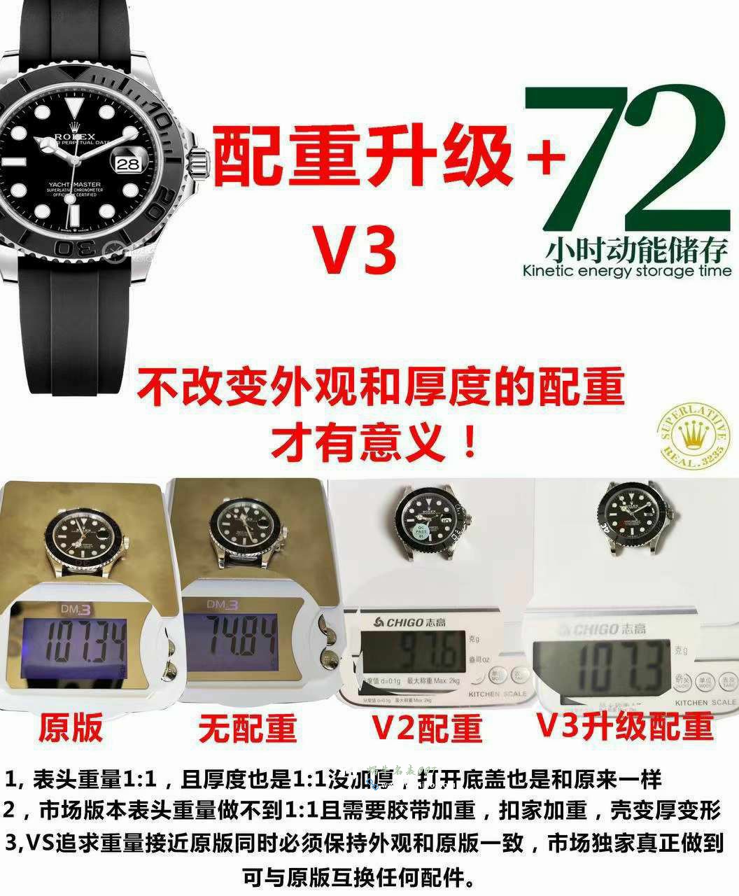 VS厂V3版本最新配重劳力士42游艇名仕m226659-0002最好 / R890