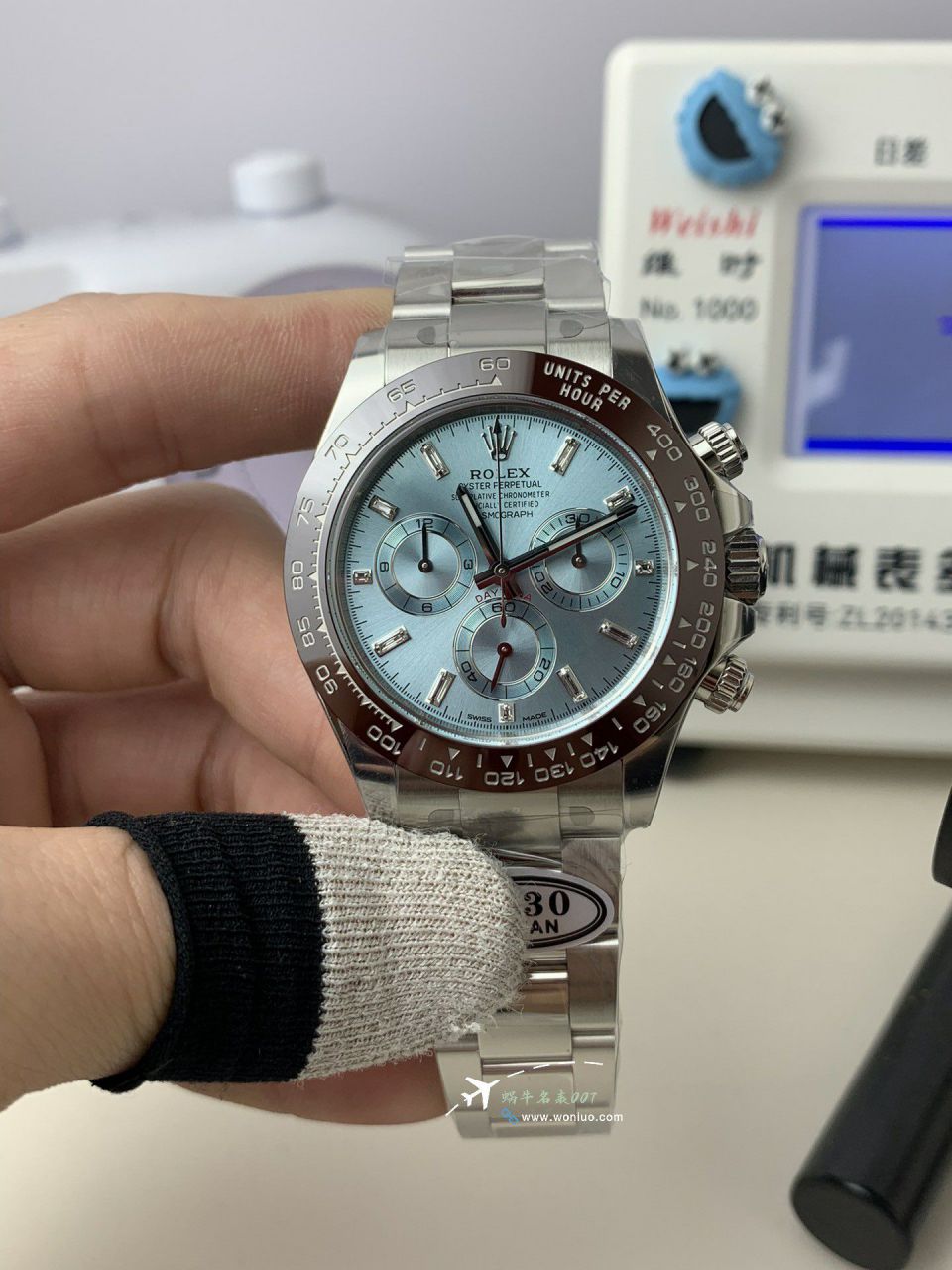 clean劳力士宇宙计型迪通拿冰蓝迪m116506-0002腕表 / R900