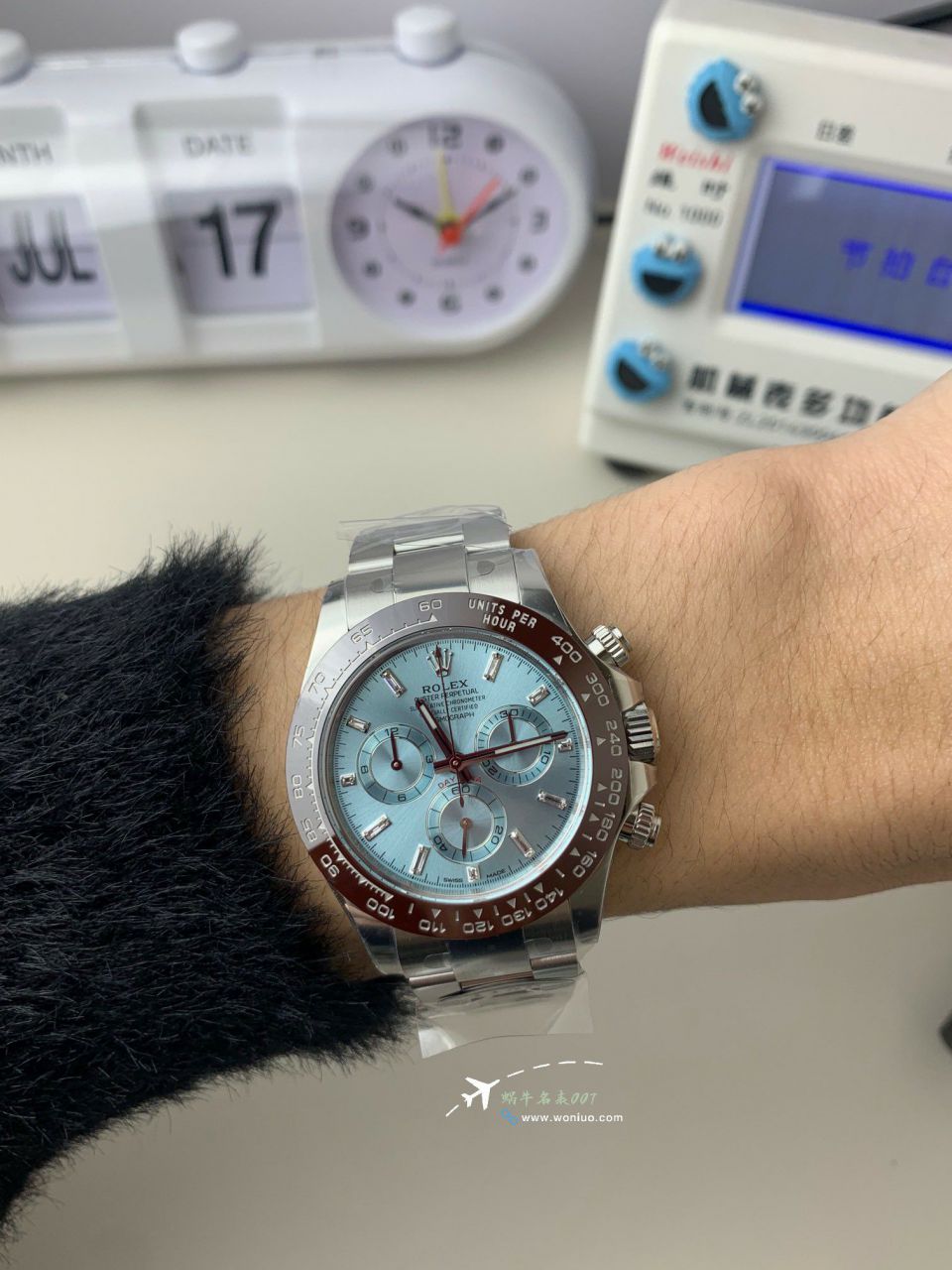 clean劳力士宇宙计型迪通拿冰蓝迪m116506-0002腕表 / R900