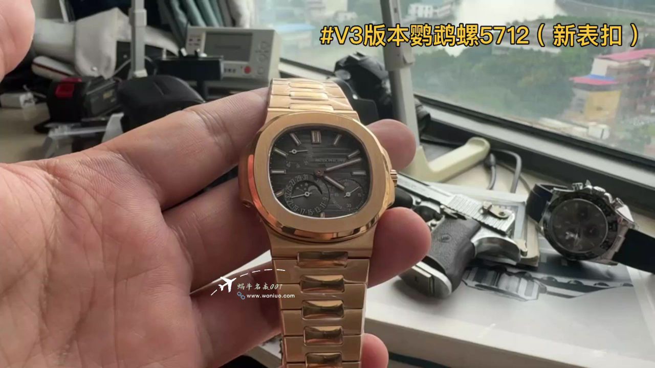 视频评测PPF百达翡丽鹦鹉螺5712GR-001 / BD399