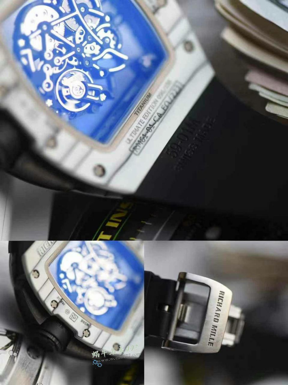 视频评测APS厂理查德米勒Richard Miller白跑道RM 61-01 ，RM061手表 / APSRM061A