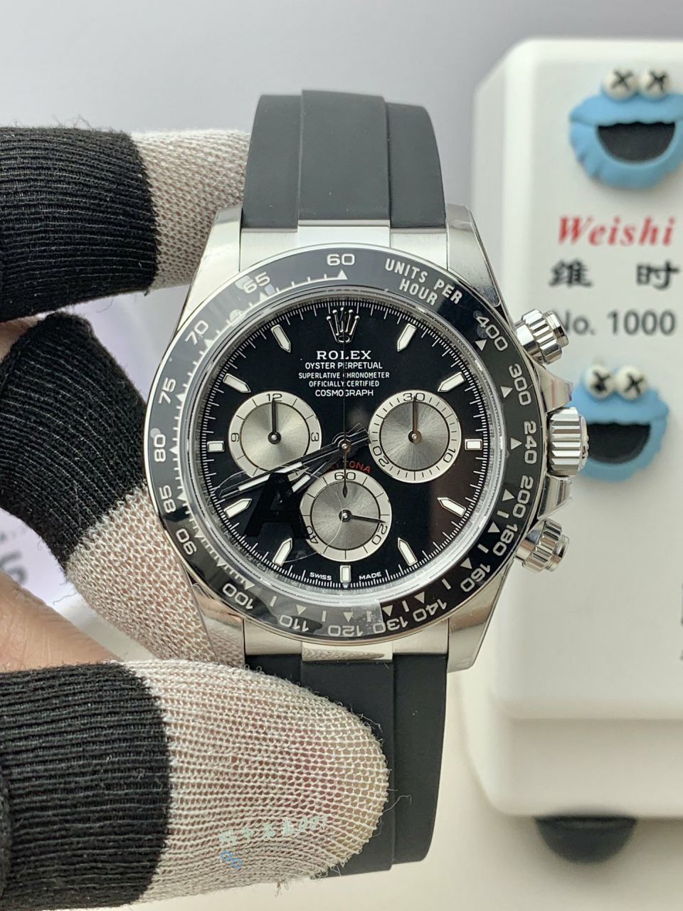 VS配重冰蓝迪劳力士宇宙计型迪通拿名表m126506-0001腕表 / R967