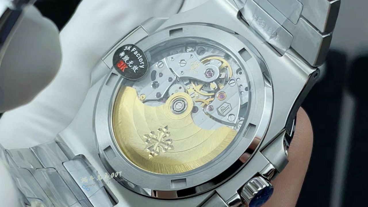 视频评测3K一体机百达翡丽绿面鹦鹉螺5711/1A-014手表 / BD386