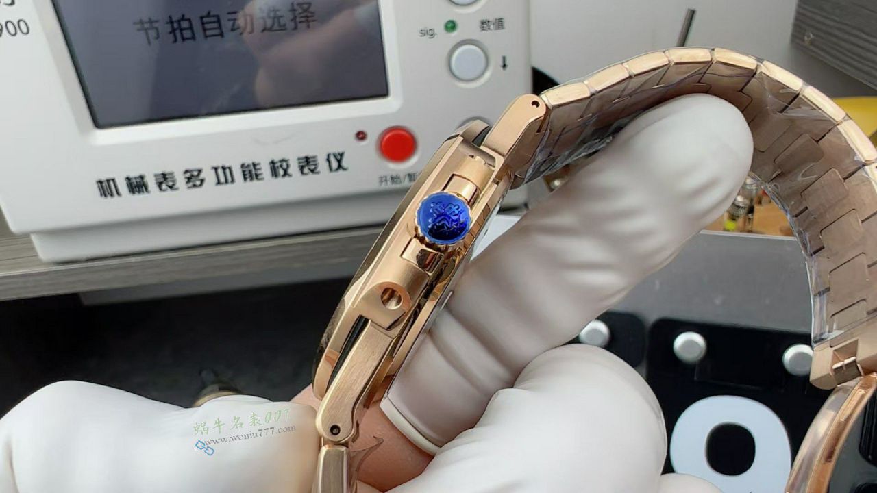 3K百达翡丽5711R 鹦鹉螺玫瑰金灰面腕表 / BD513