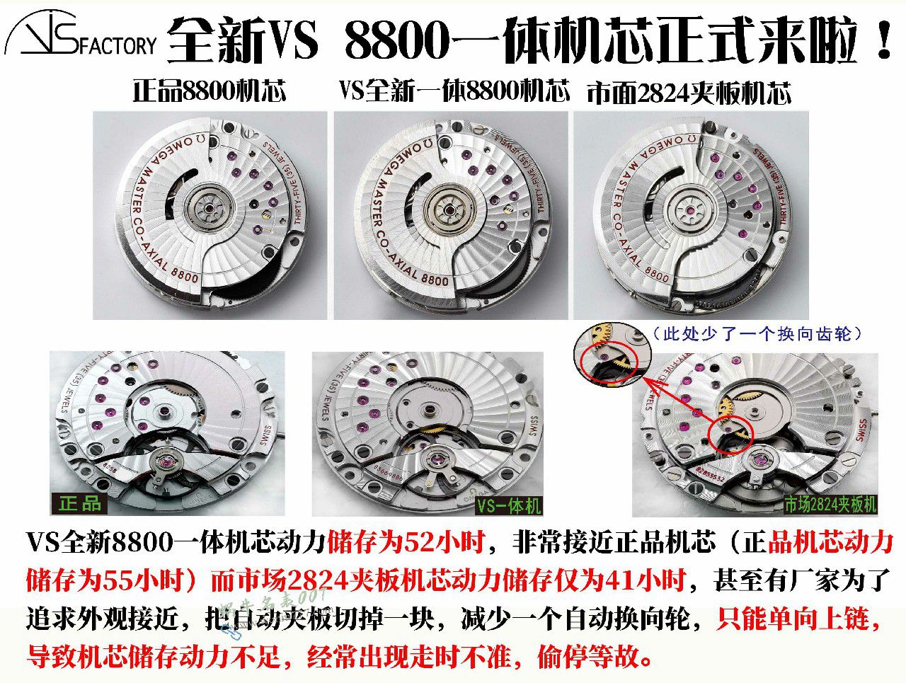 视频评测VS厂V4版本欧米茄无暇赴死210.90.42.20.01.001腕表 / VS830