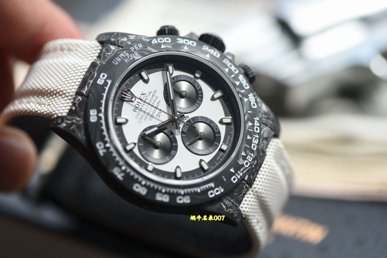 N厂行业最高版本Diw定制版ROLEX劳力士迪通拿全碳纤维壳腕表 / R991