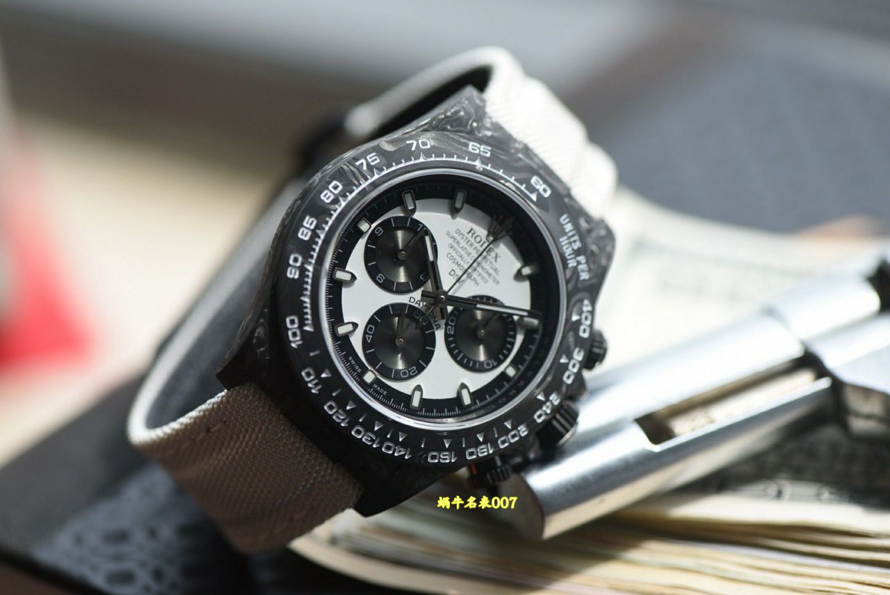 N厂行业最高版本Diw定制版ROLEX劳力士迪通拿全碳纤维壳腕表 / R991