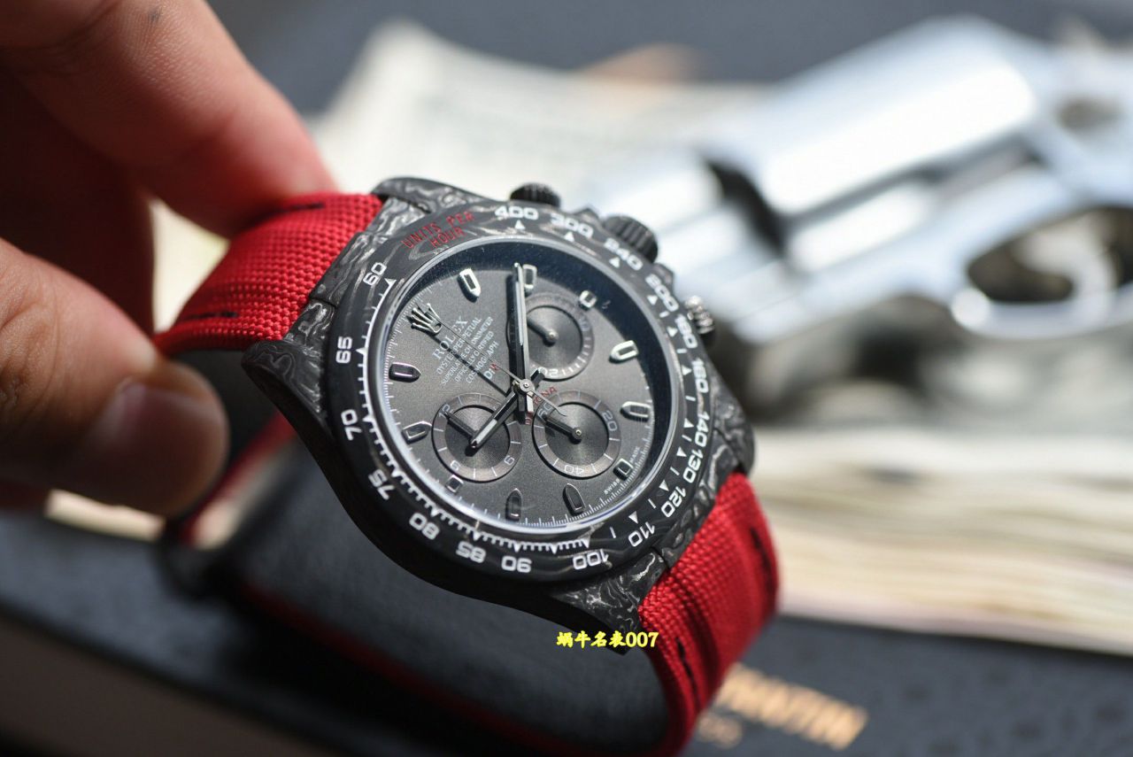 N厂行业最高版本Diw定制版ROLEX劳力士迪通拿全碳纤维壳腕表 / R989