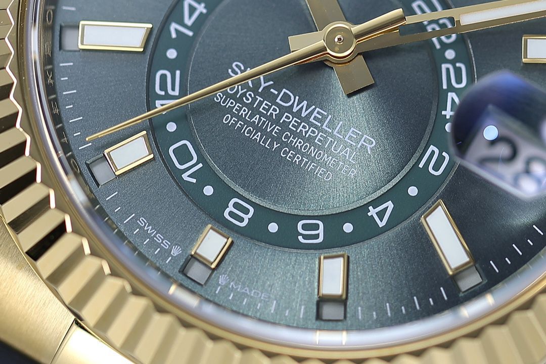 ZF天行者ROLEX劳力士Sky-Dweller 配重款玫瑰金绿面少量到货 / R997