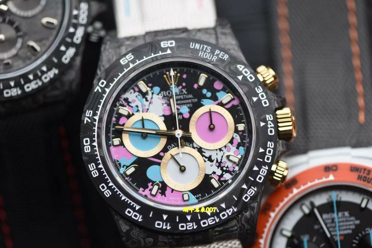 N厂行业最高版本Diw定制版ROLEX劳力士迪通拿全碳纤维壳腕表 / R991