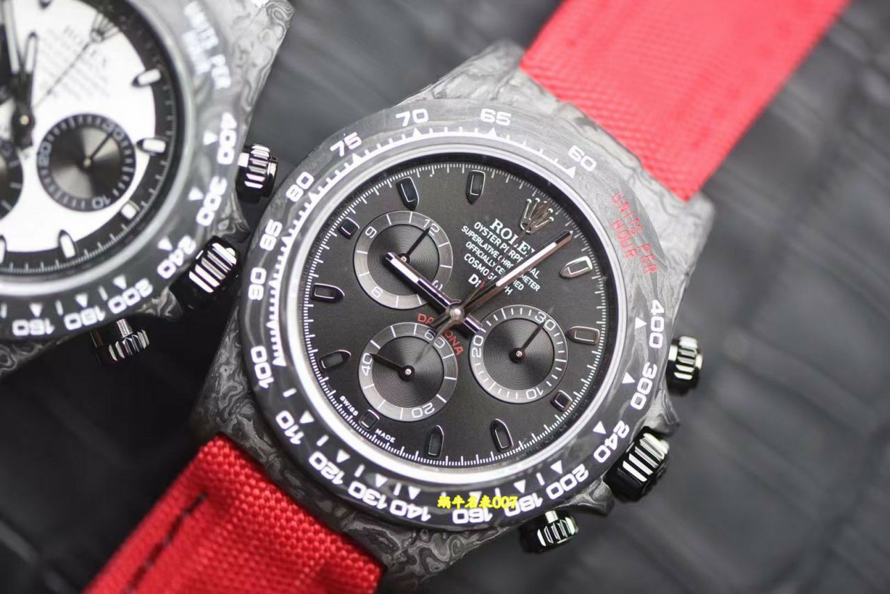 N厂行业最高版本Diw定制版ROLEX劳力士迪通拿全碳纤维壳腕表 / R991