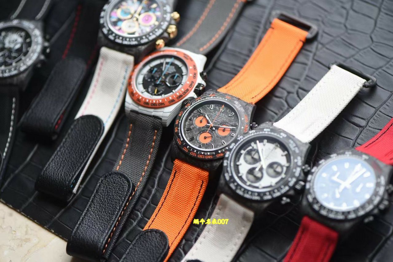 N厂行业最高版本Diw定制版ROLEX劳力士迪通拿全碳纤维壳腕表 / R991