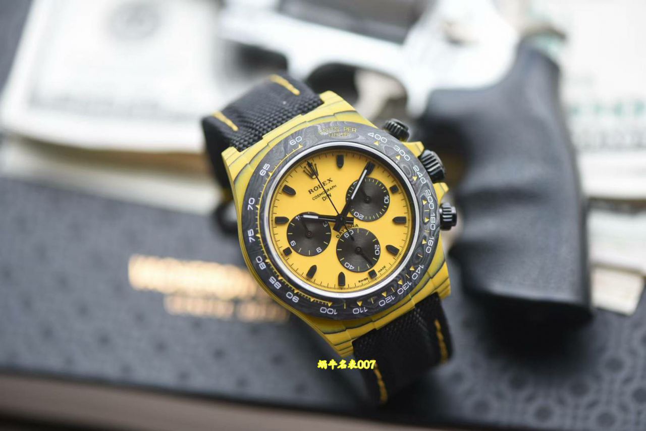N厂行业最高版本Diw定制版顶级复刻ROLEX劳力士迪通拿全碳纤维壳腕表 / R1002