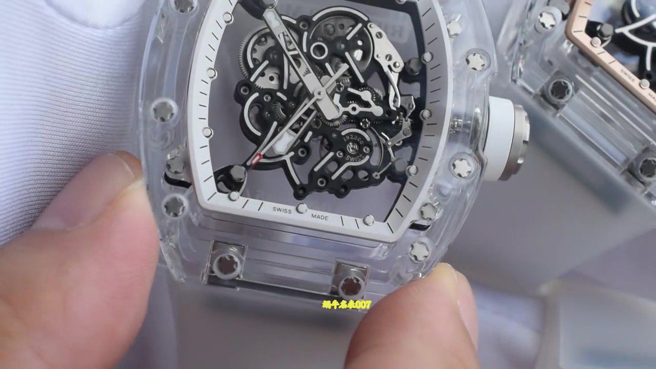 视频评测VAUCHER机芯AET定制RICHARD MILLE理查德米勒RM055蓝宝石表壳 / RM055ET