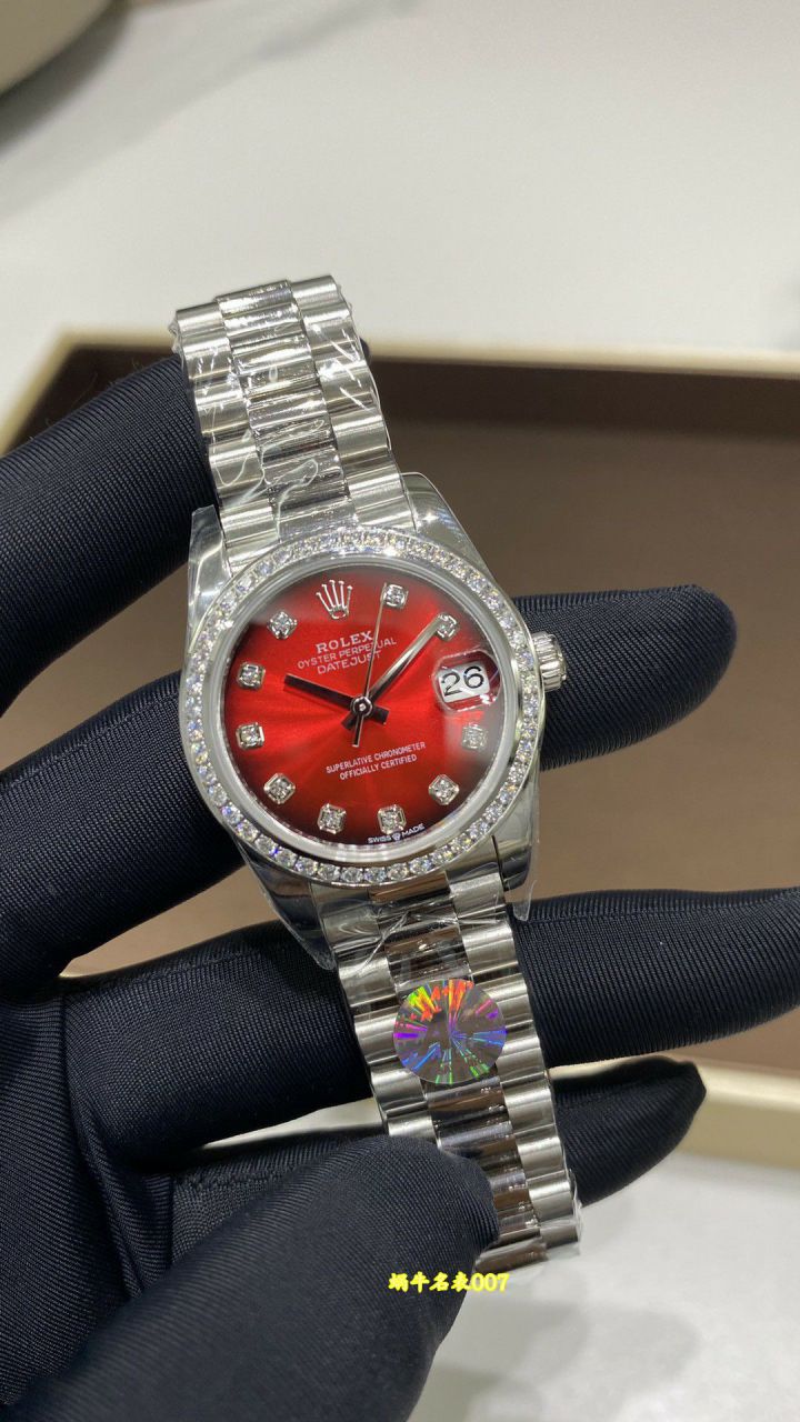 A+31mm蛇年限定渐变红劳力士日志女表278289RBR-0028，278278-0049，M278288RBR-0041 / R1027