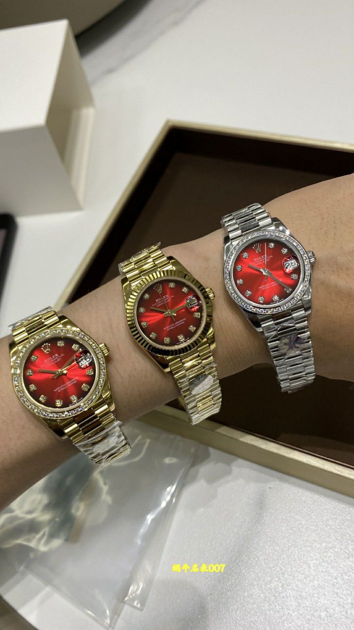 A+31mm蛇年限定渐变红劳力士日志女表278289RBR-0028，278278-0049，M278288RBR-0041 / R1027